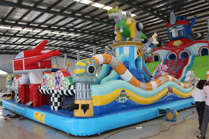 Casa inflable gigante para niños y tobogán para parque acuático, equipo de alquiler perfecto para fiestas, castillo inflable - Product Image 4