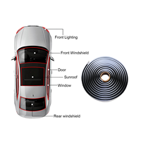 EONBON Ruban Butyle Rond Rouleau Auto Verre Adhésif Joint Souple Bande Butyle Joint Étanche Ruban Butyle