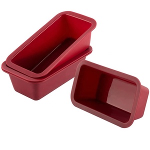 Silicone <b>Small</b> <b>Pan</b> NonStick Easy Release Eco-Friendly LFGB Certified Rectangle Mini Cake Mold for Baking Bread Brownie Loaf - Product Image 1