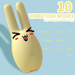 <span class=keywords><strong>Mini</strong></span> vibratore a forma di animale a 4 punti in Silicone elastico masturbazione femminile Sex Toy 10 Speed Real Touch Feeling carina <span class=keywords><strong>Mini</strong></span> Vagina - Product Image 5