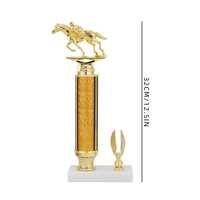 Logo personnalisé Trophée équestre le plus vendu Récompenses pour l'équitation Compétition sportive d'équitation