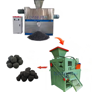 Machine entièrement automatique pour la fabrication de briquettes de charbon de bambou, de noix de coco et d'ananas, ligne de production de charbon pour chicha - Product Image 1