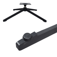 Pied de chaise pivotant enduit de poudre de fer personnalisé en usine pour base de chaise longue de loisirs ou base de chaise rotative de salon d'hôtel