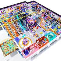 Parque de Atracciones LED con Tobogán, Área de Juegos Interior Comercial para Niños de Todas las Edades, Certificado por TUV SGS, Directo de Fábrica
