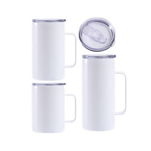 Envío Gratuito desde Almacén en EE. UU., Taza de Café y Cerveza de 12 oz, Taza de Viaje Recta para Sublimación con Asa y Tapa - Product Image 6