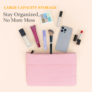 Bolsa de Maquillaje de Neopreno de Gran Capacidad con Logotipo Personalizado, Bolsa de Almacenamiento de Cosméticos Portátil con Cierre, Ecológica, con Cremallera para Brillo Labial - Product Image 6