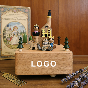 Caja Musical de Madera Maciza Yunsheng con Melodía de El Castillo Animado, Música Romántica Personalizada para Regalos Encantadores - Product Image 1