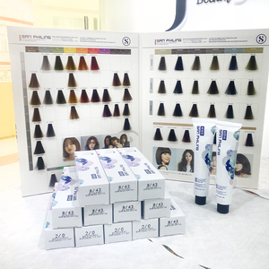 Tinta per Capelli <span class=keywords><strong>Senza</strong></span> <span class=keywords><strong>Ammoniaca</strong></span> e PPD, Crema <span class=keywords><strong>Colorante</strong></span> OEM Private Label di Grado Premium con Erbe e Cheratina, Copre i Capelli Grigi, 100ml, Permanente da Salone - Product Image 1