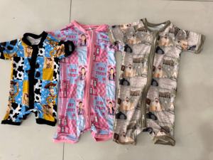 Mystery Box Ready to Ship <strong>Blind</strong> Box Bamboo Clothes Toddler Sleepers Character Print Baby Bamboo Zippy Pajamas - Product Image 4