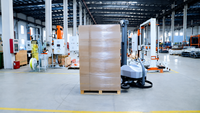 Robot d'emballage automatique intelligent pour palettes avec pré-étirement à 300 %, certifié CE, pour usine d'emballage