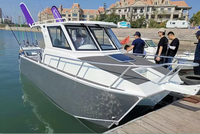 Yacht de luxe de 8,8 m/29 pieds, catamaran en aluminium, bateau de pêche avec moteur de 500 à 700 CV, stable pour les loisirs et les excursions, homologué CE