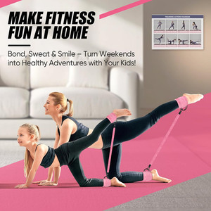 Équipement de fitness pour la maison, poids de <span class=keywords><strong>cheville</strong></span> pour les femmes, entraînement des fessiers, exercices, bandes de résistance avec manchons pour l'entraînement des fesses - Product Image 4