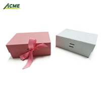 Boîte cadeau pliante en papier avec impression personnalisée en gros, matériaux recyclés, impression UV, fermeture magnétique