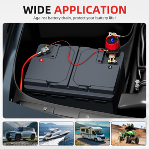 สวิตช์ตัดไฟแบตเตอรี่รถยนต์ 250A พร้อมโวลต์มิเตอร์ - Product Image 6
