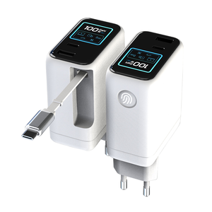 Cargador de pared mini retráctil súper rápido con diseño retráctil 3 en 1, cargadores rápidos tipo C para teléfonos - Product Image 1