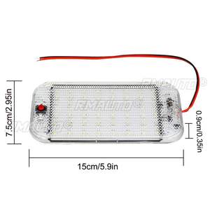 ไฟภายในรถยนต์บาร์ 48 LEDs DC12-85V โคมไฟอ่านหนังสือภายในสำหรับคาราวานรถบรรทุกบ้านเคลื่อนที่เรือคาราวาน 12-24V - Product Image 3