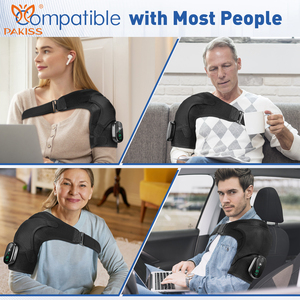 Masajeador Eléctrico de Hombros PAKISS, Envoltura Portátil para Hombros con Modos de Calor y Vibración - Product Image 5