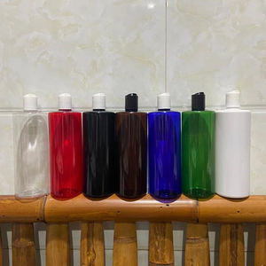 Hengjian ขวดแชมพูพลาสติกสีเหลืองอำพันขนาด500มล. สีแดงสีฟ้าสีเขียวสีขาวพร้อมฝาปิดแผ่นดิสก์ด้านบนสำหรับการดูแลเส้นผมบรรจุภัณฑ์แบบมีเงื่อนไข - Product Image 3