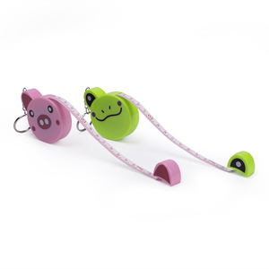Vente directe fabricant Ruban à mesurer en plastique motif grenouille de dessin animé 1,5 mètres/60 pieds imprimé sérigraphié pour cadeaux - Product Image 2