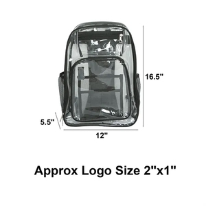 Large Transparent PVC <b>Backpack</b> for Adults and Teens Waterproof Clear School/Sports/Work/Travel <b>Backpack</b> for College Girls - Product Image 3