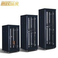 Armoire de serveur standard TB 22U 600*600*1200mm, haute capacité de charge, porte en verre trempé, armoire réseau métallique