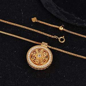 S925 Sterling Silver Compass <b>Necklace</b>, Bring Good Luck Across the Collar <b>Chain</b>, Moissanite <b>Necklace</b> - Product Image 4