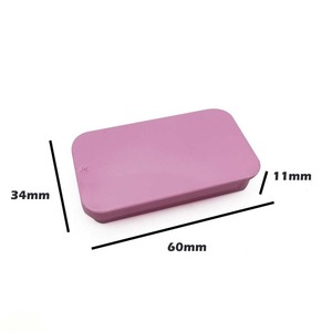 Tùy Chỉnh Rỗng Nhỏ Vuông Màu Trắng Đen Bạc Hà/Mỹ Phẩm/Brow Xà Phòng/Rắn Nước Hoa/Lip Balm Trượt Top Kim Loại Tin Trường Hợp/Hộp/Container - Product Image 3