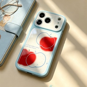 Custodia Protettiva <span class=keywords><strong>in</strong></span> <span class=keywords><strong>Silicone</strong></span> Acrilico Unico per <span class=keywords><strong>iPhone</strong></span> 17 Pro 16 14 Pro, Design Mela Rossa Creativa, Alta Estetica, per Donna - Product Image 2
