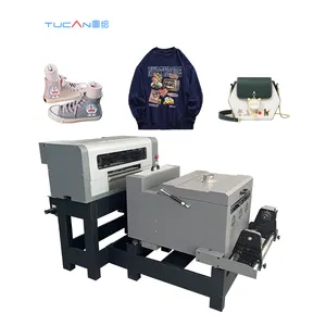 Manufacturer DTF Printing Machine 60cm 40cm 30cm Pet Film DTF Printer with 2 head xp600 for Any Fabric digital printer dtf