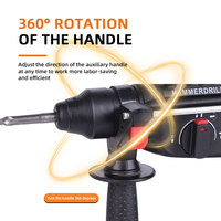 Fabrication d'usine 750w 3 modes moteur sans balais Protection intelligente contre les surcharges perceuse à percussion rotative sans fil