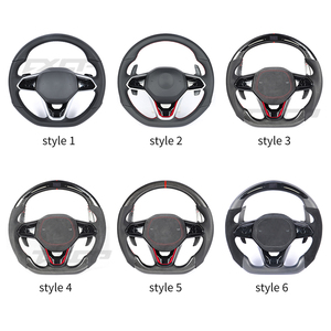 Volante LED de Fibra de Carbono Compatible con Volkswagen Golf8 MK8 MK7 MK6 <span class=keywords><strong>GTI</strong></span> GTD GTS GTE GLI R-Line R CC <span class=keywords><strong>Polo</strong></span> Passat JETTA GTR Golf7 Golf6 - Product Image 6