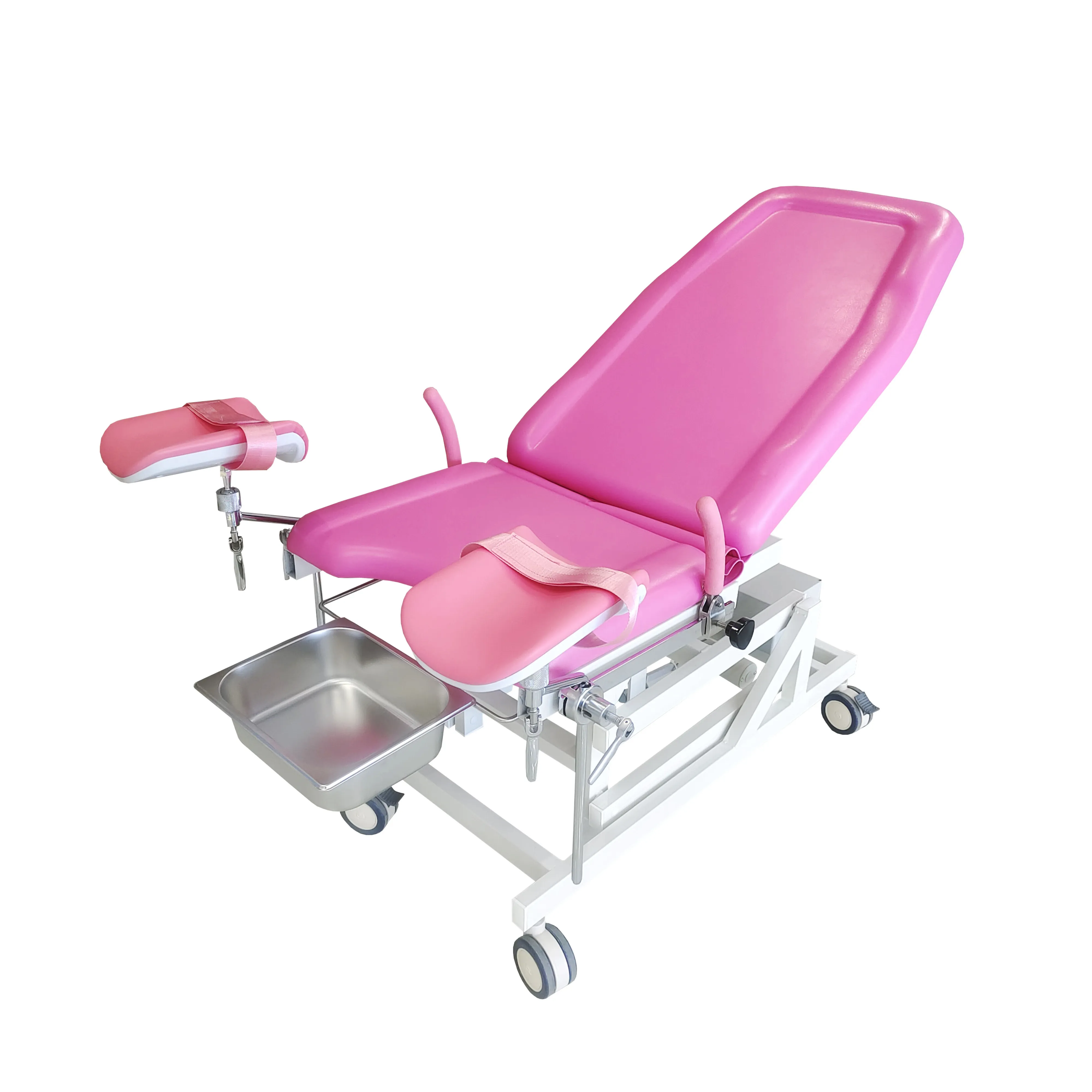 Cama gynecológica elétrica de cor rosa, alta qualidade, cama, cadeira ginástica