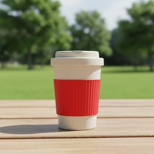 Eco-Friendly 12Oz Drink Reusable <b>Bamboo</b> Fiber <b>Mug</b> Drinking Microwave Safe Coffee Cup Bulk Sustainable Cafe Drinkware - Product Image 1