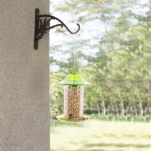 Mangeoire à oiseaux en métal et plastique suspendue, légère, 0,3 kg, pour cour et jardin, automatique, toutes saisons, nouvelle, transfrontalière - Product Image 5