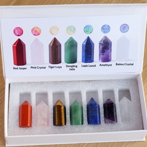 Auténtico Conjunto <span class=keywords><strong>de</strong></span> Bloques <span class=keywords><strong>de</strong></span> Cristal Natural Pulido para Energía, Sanación, <span class=keywords><strong>Altar</strong></span>, Meditación y Espiritualidad, para el Hogar - Product Image 4