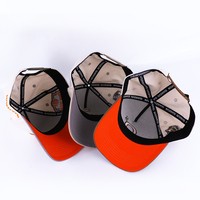 Nueva gorra de béisbol de ala curva OEM de 2 tonos Alibaba, sombreros de gamuza personalizables de dos tonos, gorra de béisbol personalizada de 5 paneles