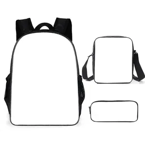 SB066 Full Print Pattern Children 3d Back Pack 3 Pack Bags in 1 Children School Backpack for Boy