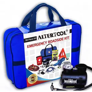 Altertool High Quality New Portable Car Emergency Safety Assistance Kit First Aid Kit