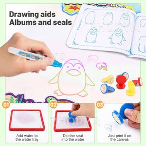 Tapete Mágico de Agua para Dibujar Zhorya 100*80, Tapete de Pintura con Agua para Niños, Educativo y de Aprendizaje Temprano - Product Image 4
