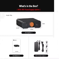 Amplificateur de puissance stéréo Fosi ZA3 TPA3255 amplificateur Audio HiFi classe D pour haut-parleur passif d'étagère avec entrée XLR/RCA/équilibrée