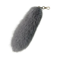 Pendentif en peluche queue de renard artificielle de 30 cm, porte-clés de voiture, décoration de sac, accessoire de scène pour convention anime