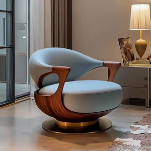 Silla de Salón Moderna <span class=keywords><strong>y</strong></span> Lujosa con Giro de 360 Grados °   <span class=keywords><strong>Sillón</strong></span> <span class=keywords><strong>Giratorio</strong></span> para Sala de Estar, <span class=keywords><strong>Sillón</strong></span> de Descanso para Hotel o Villa - Product Image 1