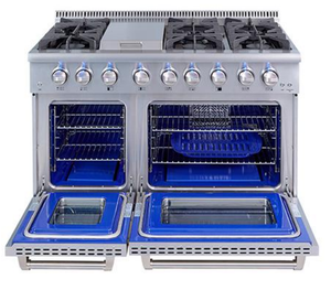 Miễn Phí Đứng Bếp Với Lò 48Inch Freestanding Điện Và <span class=keywords><strong>Gas</strong></span> Phạm Vi Với Lò - Product Image 3