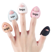 Spons Makeup Mini Bantal Udara Poliuretan Hidrofilik Motif Hati Baru, Dapat Dicuci, Untuk Bedak