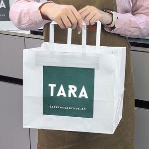 Sacs en papier biodégradables, recyclables, écologiques, jetables, de haute qualité, pour restaurants, hamburgers, pizzas, fast-food, vente en gros sur mesure - Product Image 4