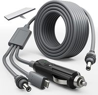 Cable Adaptador de Corriente Impermeable 3 en 1 Starlink Mini, Cable USB-C DC de 10 Pies/3 Metros, Encendedor de Cigarrillos para Auto de 12V-24V