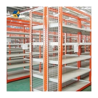 Rayonnage à usage moyen réglable en acier Longspan Étagères de rangement en fil métallique durable Étagères à 5 niveaux Étagère de rangement en métal