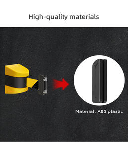 Vendita calda 10m di plastica rossa a parete retrattile cintura barriera coda Pole Station per il controllo efficace della folla barriere di traffico - Product Image 5