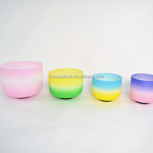 Ensemble de bols chantants en cristal pour bain sonore arc-en-ciel, <span class=keywords><strong>7</strong></span> notes de chakra, instruments de guérison sonore en quartz pour l'équilibre énergétique et le yoga - Product Image 3