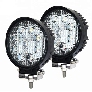 Haut de <span class=keywords><strong>voiture</strong></span> Conduit <span class=keywords><strong>Feux</strong></span> de Travail personnalisé <span class=keywords><strong>symbole</strong></span> étanche 27W Ronde Led Lampe Camions Lumières 2000LM Haute Lumens Lampe 27W - Product Image 1